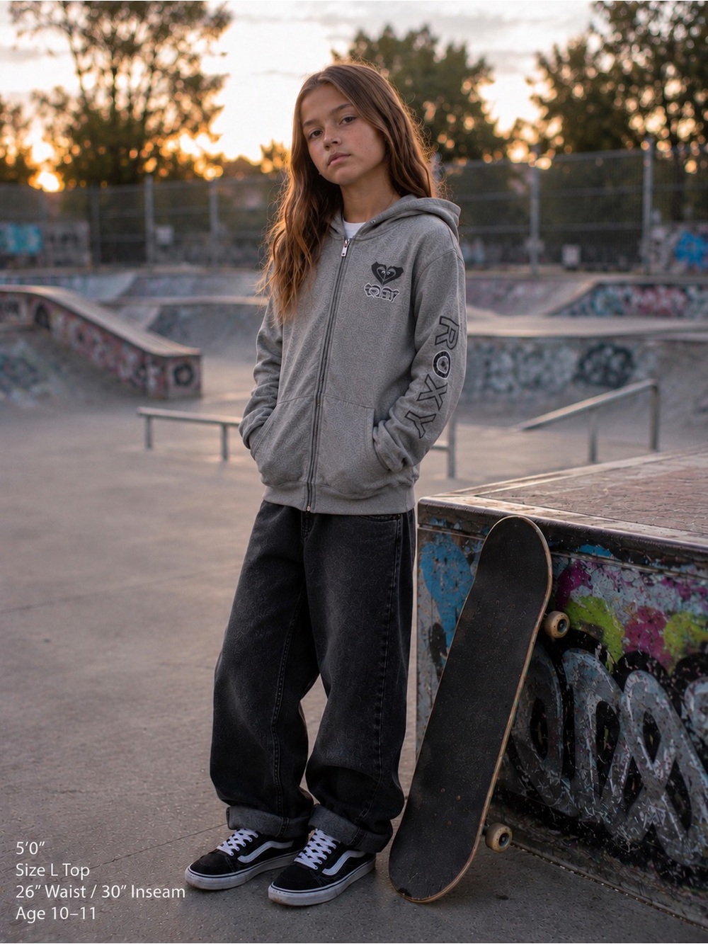 ROXY Girls Full Zip Hoodie